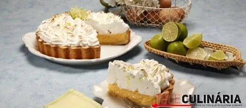 Tarte merengada com recheio de lima