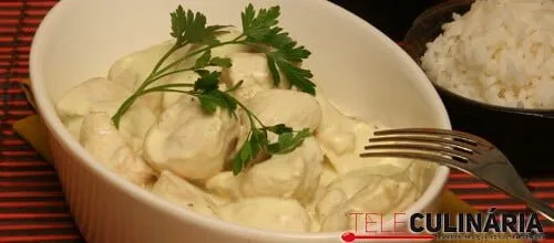 Frango aos cubos com mostarda