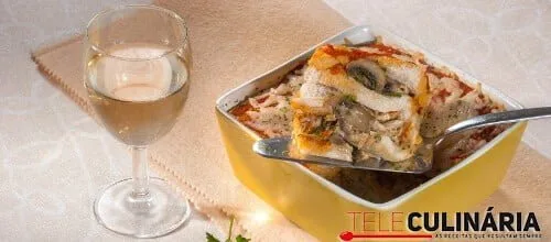 Tosta especial de frango com cogumelos