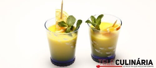 Refresco de citrinos com hortelã