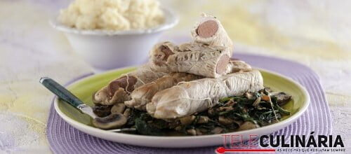 Bifes de peru recheados