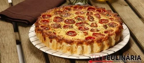 Tarte de tomates cereja