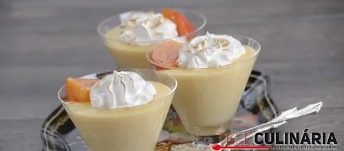 Creme de arroz-doce com dióspiros