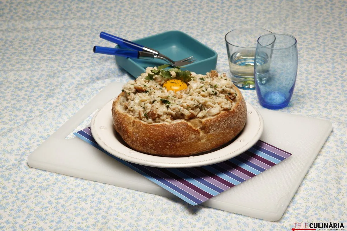 Açorda de bacalhau simples