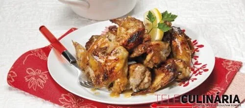 Asinhas de frango agridoces