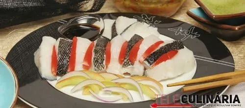 Vinagrete com bacalhau fresco