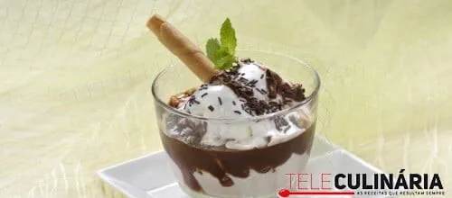 Quente e frio de chocolate