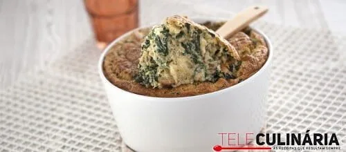 Soufflé de peixe com puré de batata