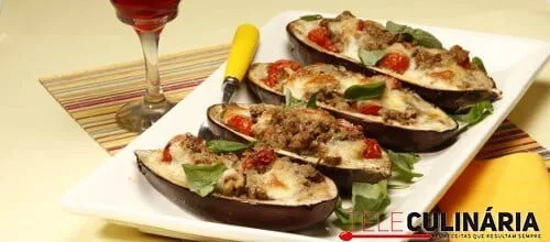 Beringelas recheadas – Receita fácil