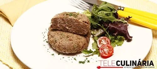 Hambúrguer de borrego com ervas