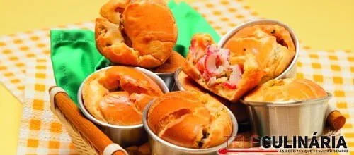 Empadas de delícias do mar