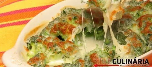 Brócolos gratinados