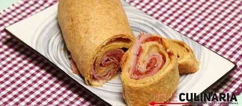 Rolo folhado de charcutaria