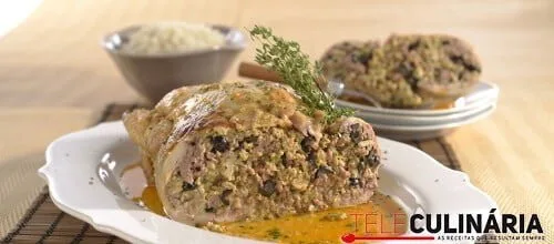 Frango recheado à Chefe