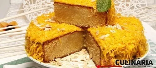 Bolo de gila e amêndoa