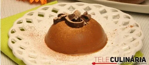 Flan de chocolate light