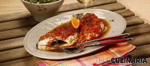 Douradas com laranja e paprica