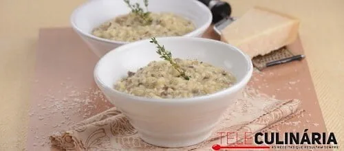 Risotto de cogumelos