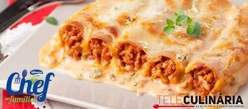 Canelones de Carne - Receita Chef em Família Mimosa