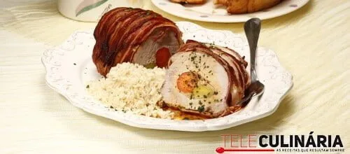 Lombo de porco enrolado