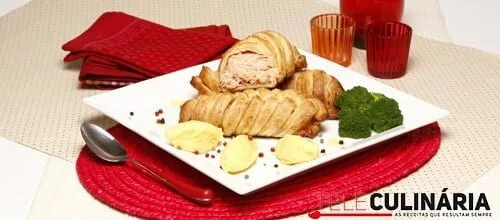 Tranches de salmão folhadas