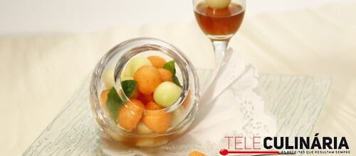 Melão com vinho do Porto