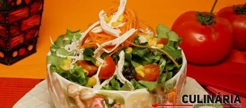 Salada de milho e frango