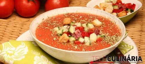 Receita de Gaspacho alentejano