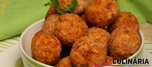 Bolinhos de arroz com presunto