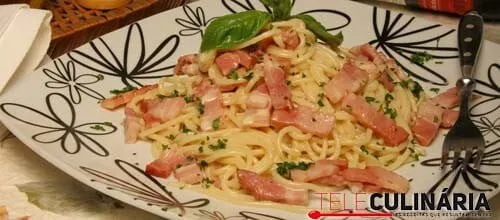 Esparguete à carbonara
