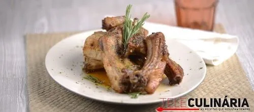 Entrecosto assado com alecrim