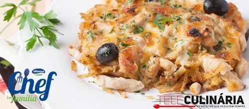 Peru à Brás Gratinado – Receita Chef em Família Mimosa