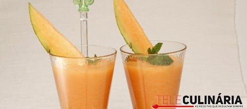 Sumo de meloa e hortelã