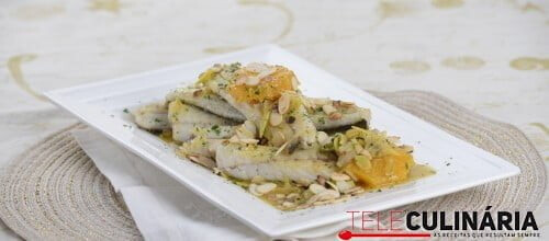 Filetes de robalo com molho de laranja