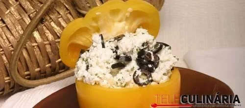 Pimentos com requeijão