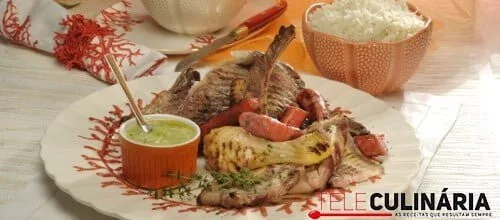 Grelhada de carne marinada