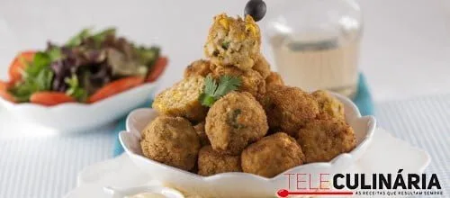 Fritinhos de arroz e atum