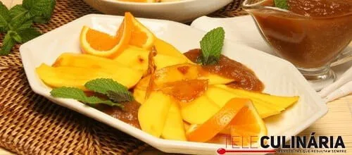 Manga com puré de frutas