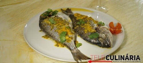 Douradas no forno com maracujá