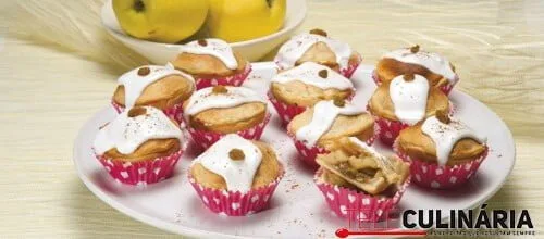 Pastéis de maçã com glace de laranja