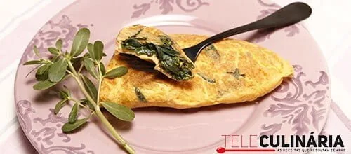 Omelete de beldroegas