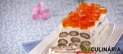 Pavé de iogurte com gelatina