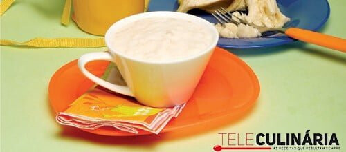 Mousse de banana com iogurte