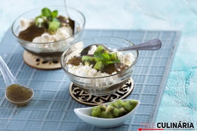 Doce de kiwi e aveia