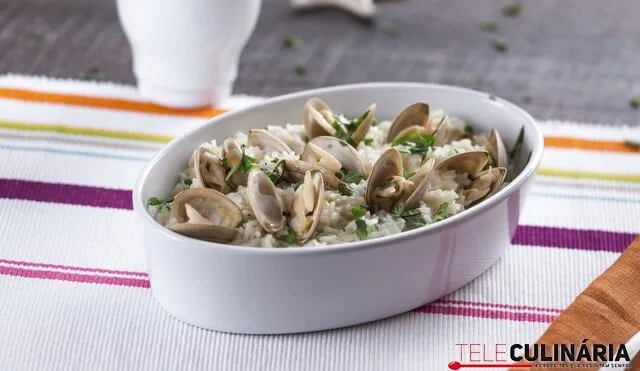 Arroz de amêijoas delicioso