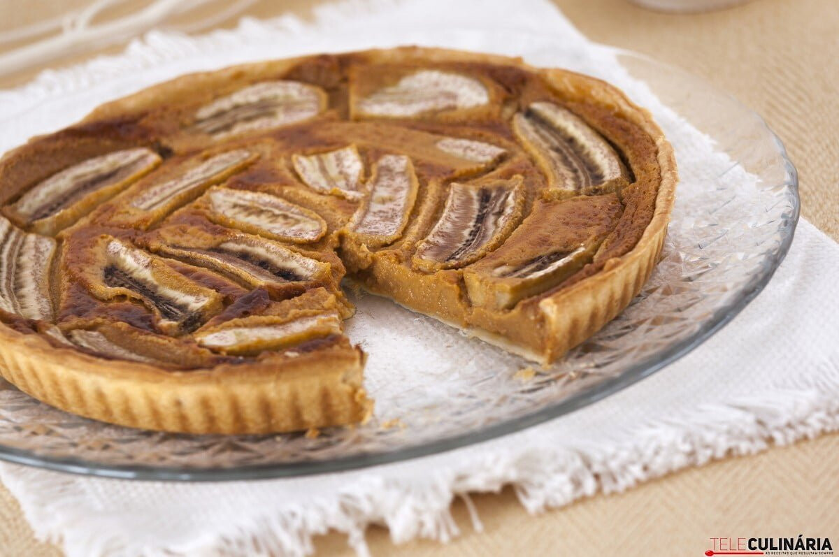 Tarte de banana e caramelo