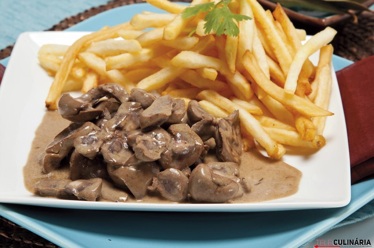 Rins de vitela com mostarda e Porto