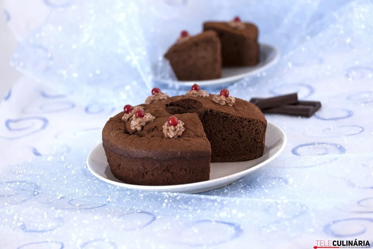 Bolo de chocolate fofo