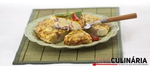 Tortilha de presunto e batata