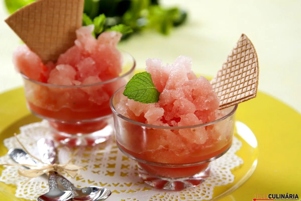 Sorvete de melancia